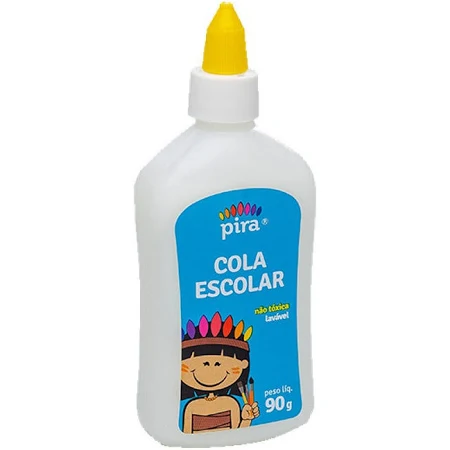 COLA BRANCA ESCOLAR 90G 12 UNIDADES PIRATININGA