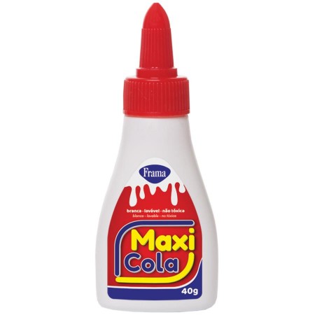 COLA BRANCA ESCOLAR 40G 6 UNIDADES MAXI COLA