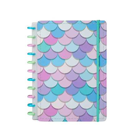 CADERNO CAPA DURA DISCO M MERMAID 190 X 250 MM 80 FOLHAS DISKO