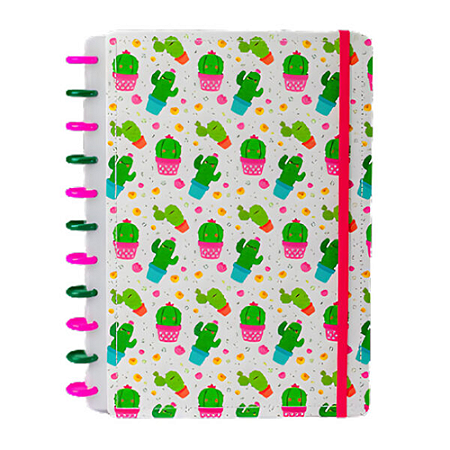 CADERNO CAPA DURA DISCO G CACTUS 215 X 295 MM 80 FOLHAS DISKO