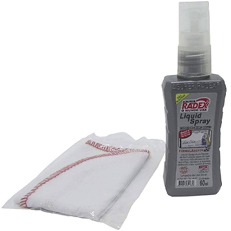 LIMPADOR INSTANTANEO DE QUADRO BRANCO 60ML COM FLANELA RADEX