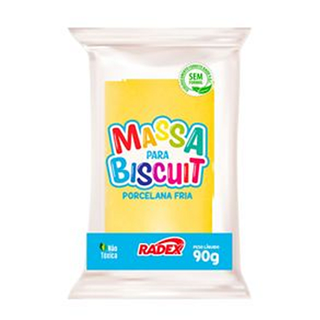 MASSA PARA BISCUIT AMARELO OURO 90G RADEX