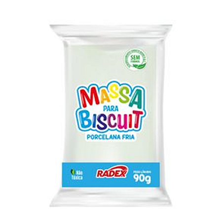 MASSA PARA BISCUIT NATURAL 90G RADEX