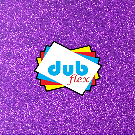 E.V.A COM GLITTER VIOLETA 40x48 CM PACOTE COM 10 FOLHAS DUBFLEX