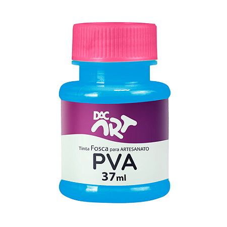 TINTA PARA ARTESANATO PVA AZUL CELESTE 37 ML 12 UNIDADES DAC