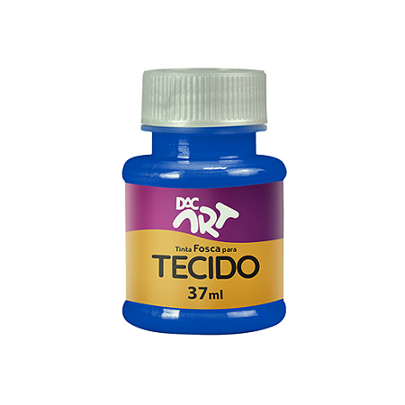 TINTA PARA TECIDO FOSCA AZUL TURQUESA 37 ML 12 UNIDADES DAC