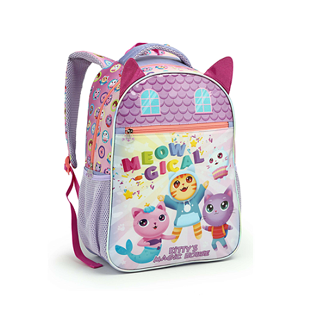 MOCHILA FEMININA KITTYS MAGIC HOUSE SEANITE