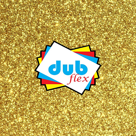 E.V.A COM GLITTER OURO 40x48 CM PACOTE COM 10 FOLHAS DUBFLEX