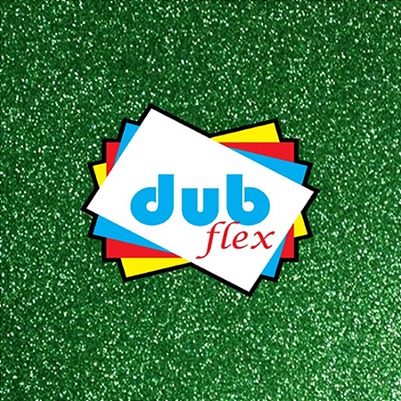 E.V.A COM GLITTER VERDE 40x48 CM PACOTE COM 10 FOLHAS DUBFLEX