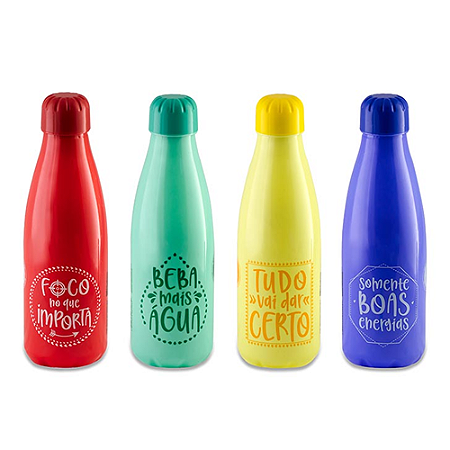 SQUEEZE PET PARIS FRASES 600ML PLASDURAN