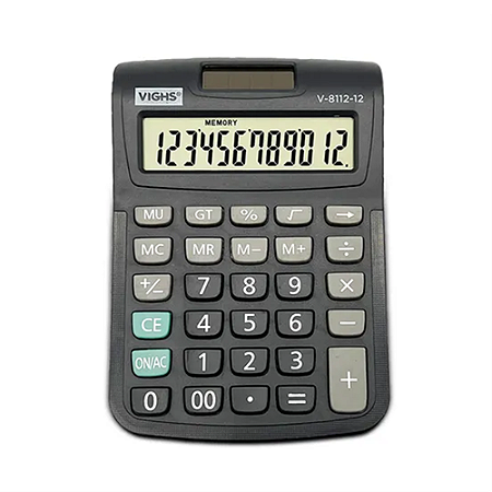 CALCULADORA MEDIA 12 DIGITOS V-8112-12 VIGHS