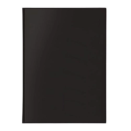 PASTA CATALOGO PVC SEM VISOR 10 ENVELOPES PRETA 240 X 330 MM POLIBRAS