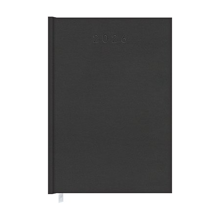 AGENDA COSTURADA MEDIA 138 X 200 MM PRETA 2026 JASPE REDOMA