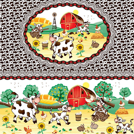 PLASTICO DE MESA TERMICO VAQUINHA MARROM PEÇA COM 30 M x 1,40 L DEKASA