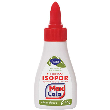 COLA ISOPOR E EVA 40G 6 UNIDADES MAXI COLA