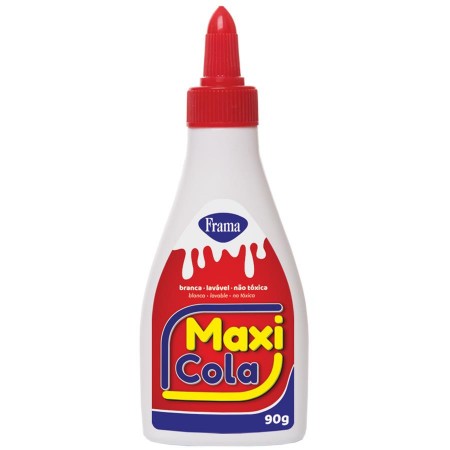 COLA BRANCA ESCOLAR 90G 6 UNIDADES MAXI COLA