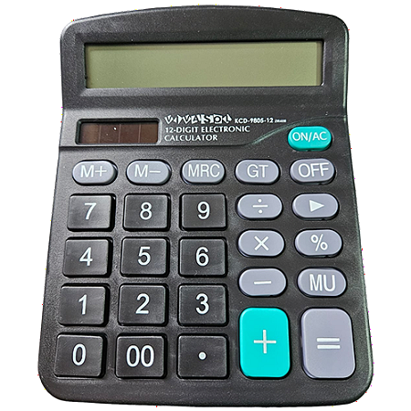 CALCULADORA MEDIA 12 DIGITOS FCD9805-12 VIVASOL