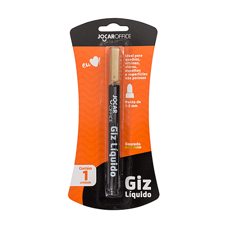 GIZ LIQUIDO DOURADO BLISTER JOCAR OFFICE