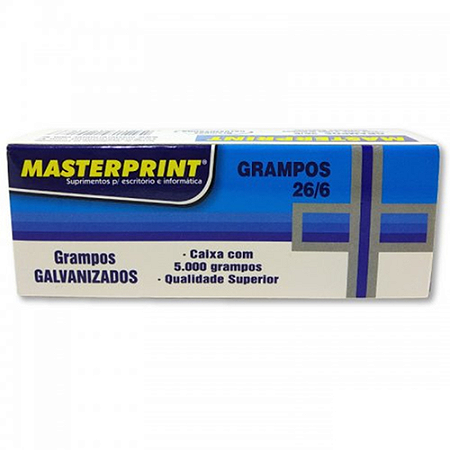 GRAMPO GALVANIZADO 26/6 5000 UN MASTERPRINT