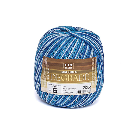 BARBANTE DEGRADE N. 6 200G AZUL CIACORES