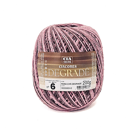 BARBANTE DEGRADE N. 6 200G ROSA CHA CIACORES