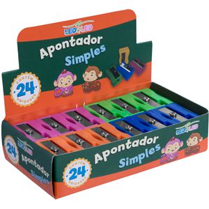 APONTADOR PLASTICO SIMPLES C/ 24 UN LEO E LEO