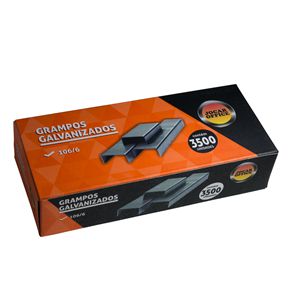 GRAMPO GALVANIZADO 106/6 3500 UN (GRAMPEADOR PRESSAO) JOCAR OFFICE