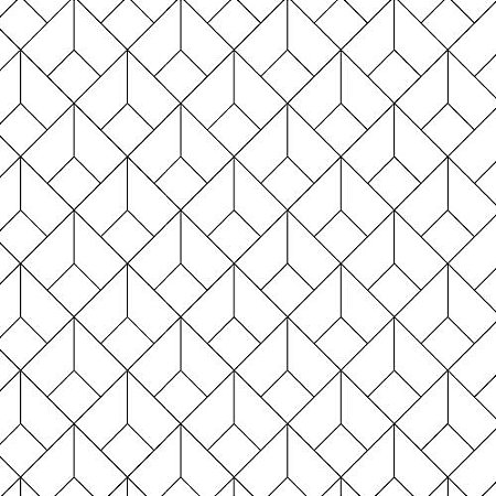 PLASTICO ADESIVO LEOTACK ESTAMPADO GEOMETRIC P & B 45CM x 10M 80 MIC LEOARTE