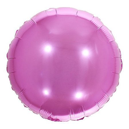 BALAO METALIZADO 18 REDONDO PINK 6 UNIDADES MAKE+