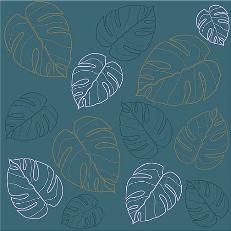 PLASTICO ADESIVO LEOTACK ESTAMPADO SOUL GARDEN FOLHA 45CM x 10M 80 MIC LEOARTE