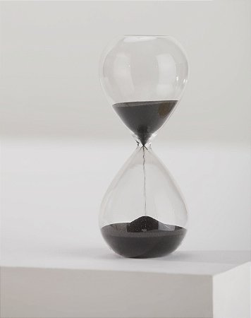 Ampulheta em Vidro 12,5cm - 5 min