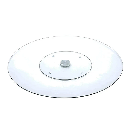 Centro de mesa giratório de vidro temperado 45cm Wolff