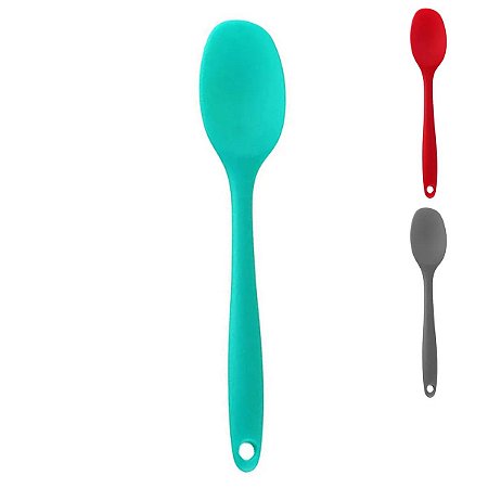 Colher de Silicone 27cm Vermelho