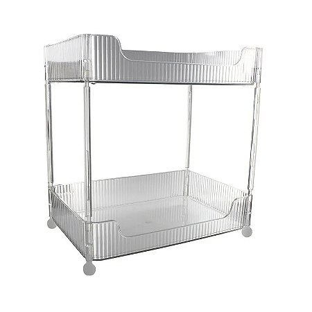Organizador 2 Andares Cosméticos Prateleira de Maquiagem 31x30