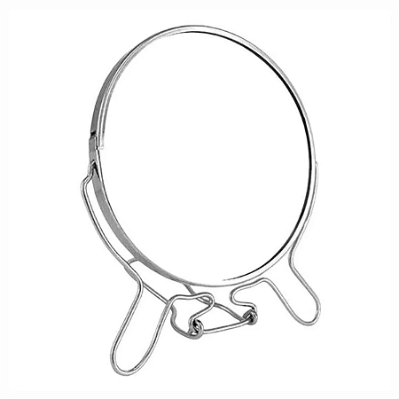Espelho De Mesa 21cm C/ Lente de Aumento