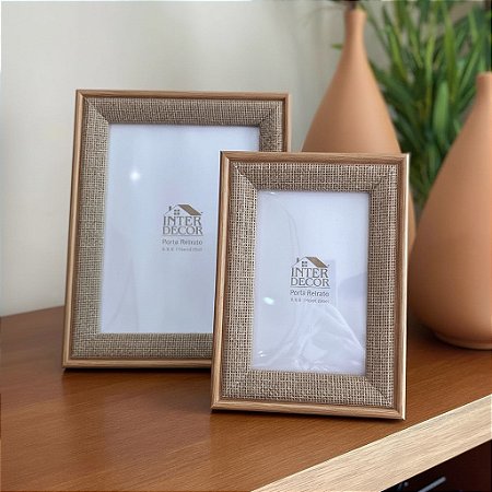 Conjunto 2 Porta Retratos Decorativos Fotos 10x15 e 15x20cm