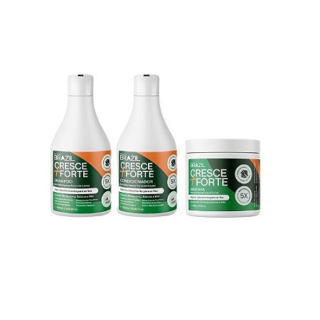 - KIT HOME CARE NUTRIÇÃO E CRESCIMENTO CRESCE + FORTE 500ml + MÁSCARA DE CARE NUTRIÇÃO E CRESCIMENTO CRESCE + FORTE 500G