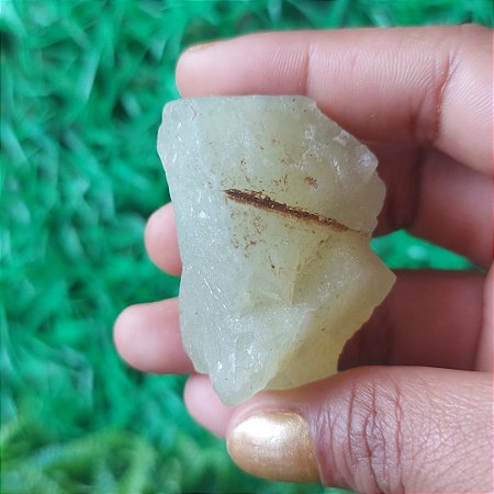Jade Verde Bruta M- Aflora nossas virtudes- Abundância.