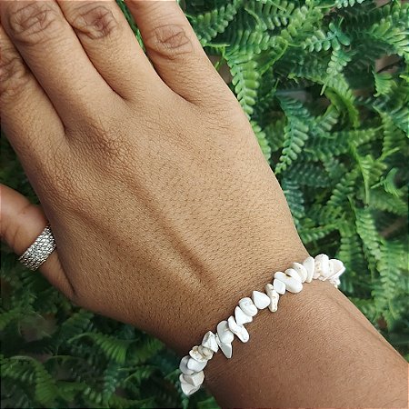 Pulseira de Howlita -A pedra da Paz