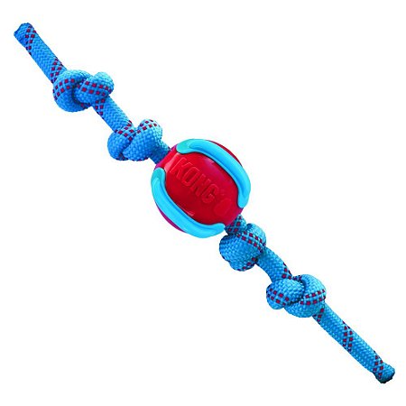 KONG Jaxx Brights Ball w/ Rope