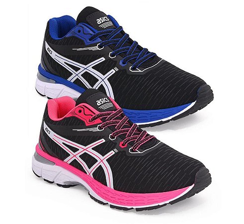tenis asics rosa e preto