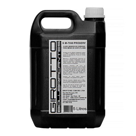 Fluído Anticorrosivo para Mesas Oxicorte Plasma G M-7030 Preserv
