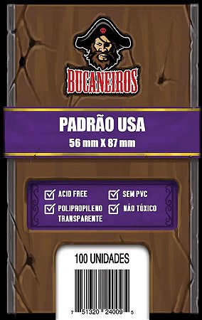 SLEEVE PADRÃO USA (56x87) - Bucaneiros