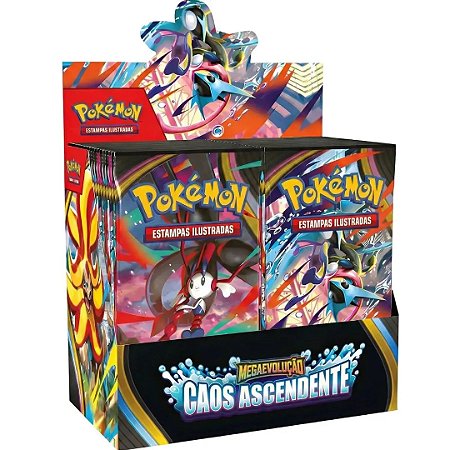 Booster Box com 36 Boosters Caos Ascendente ME04 - Pokémon TCG - Pokémon Copag