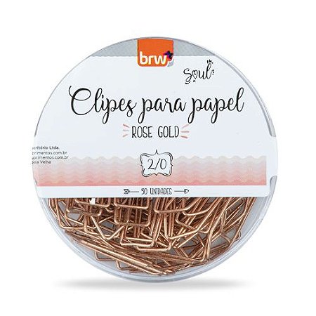 Pote c/ 50 Clips Nº 2/0 - Rosé Gold - CL2053