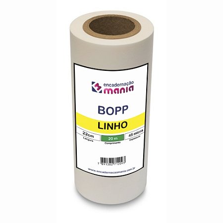 BOPP Linho 45 micra - Largura 22cm