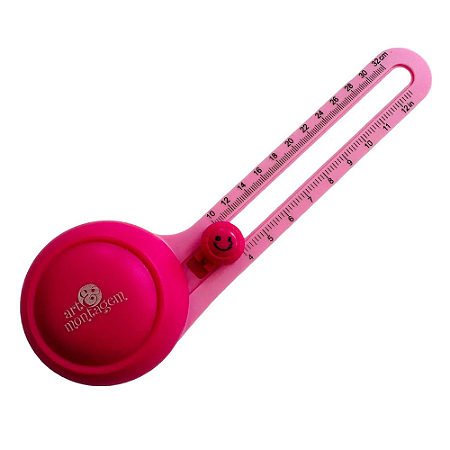 Cortador Circular - Corte Diâmetro Circular de 10cm a 32cm - Rosa