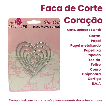 Faca de Corte Coração - Art & Montagem