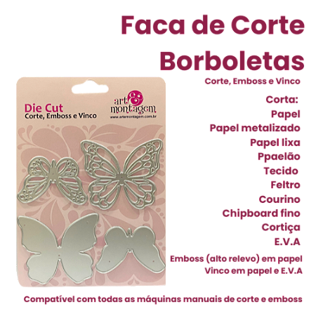 Faca de Corte Borboleta - Art & Montagem