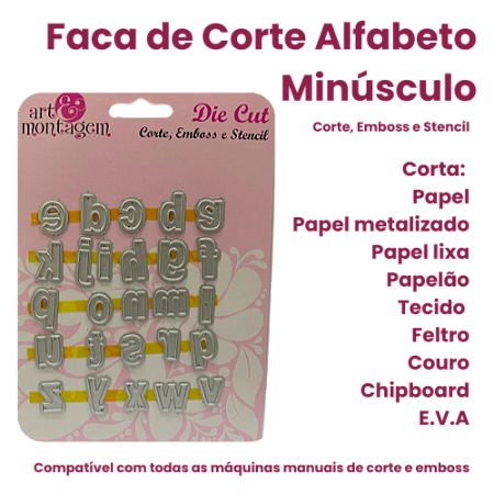Faca de Corte Alfabeto 90x130mm - Art & Montagem